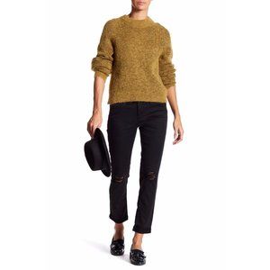 The Markie Crop Black Denim Jeans